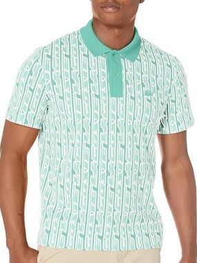 Lacoste Men's CR5 Two-Tone Printed Movement Polo Shirt PH5655-51 Size 4 (M) NWT